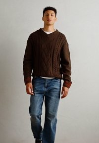 Scotch & Soda V NECK LOOSE FIT PULLOVER - Džemperis - demitasse