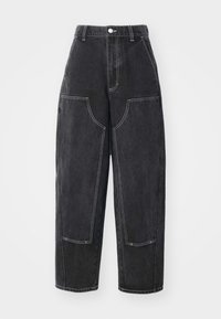 LEAH II BAGGY - Wide leg - faded black