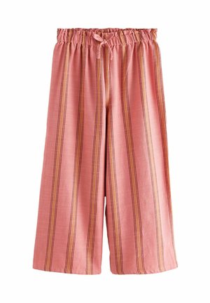 Next REGULAR FIT - STRIPE WIDE LEG - Tygbyxor - pink