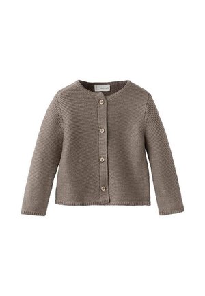 Cardigan Bambino Con Motivo Auto – Maniche Lunghe, Scollo A V – Morbido E Caldo, Autunno/inverno – Marrone, Taglia 4 Anni