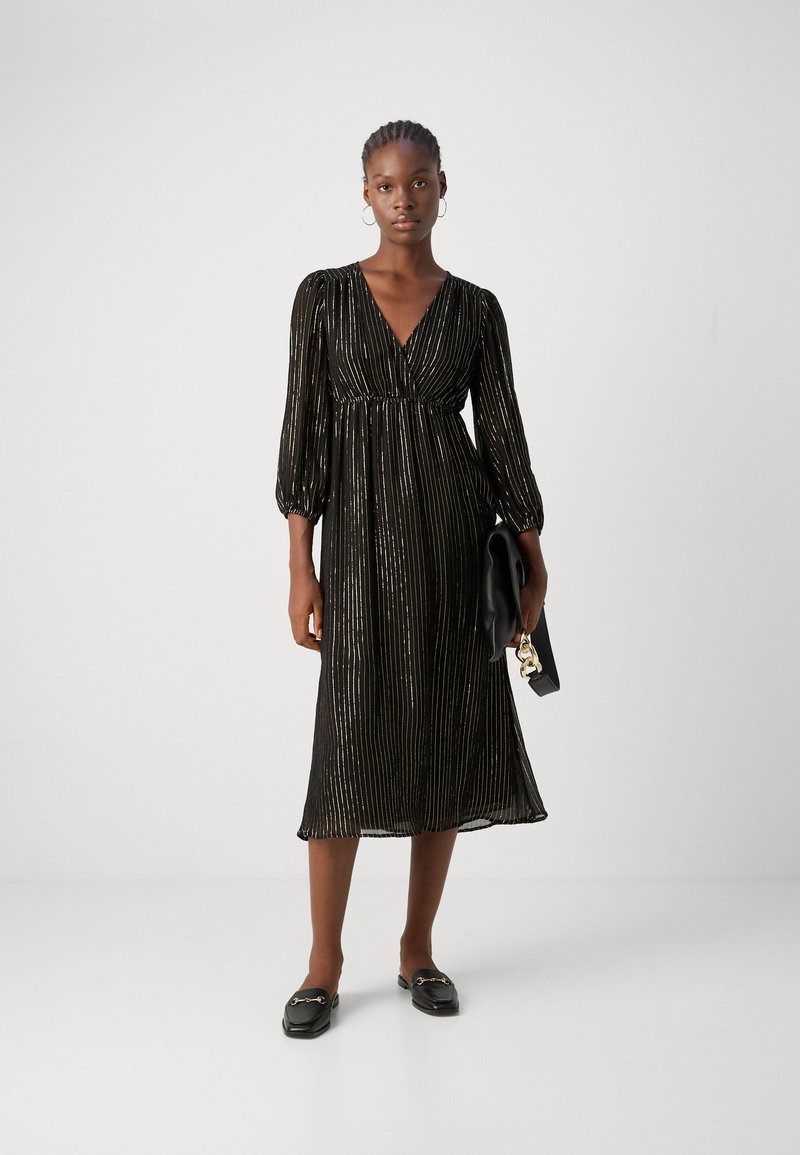 knee length dresses for ladies Tiered Poplin Midi Dress – Scotch & Soda main image 0