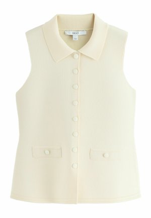 REGULAR FIT - SMART BUTTON UP  - Vestă - ecru