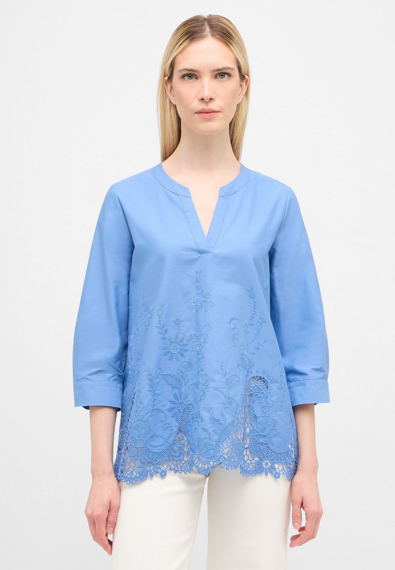 Eterna SCHLUPFBLUSE - LOOSE FIT - Camicetta - azurblau