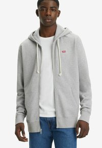 Levi's® THE ORIGINAL - Sweater met rits - charcoal heather xx