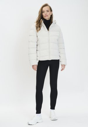 VELVET FEEL PADDED PUFFER - Winter jacket - stone