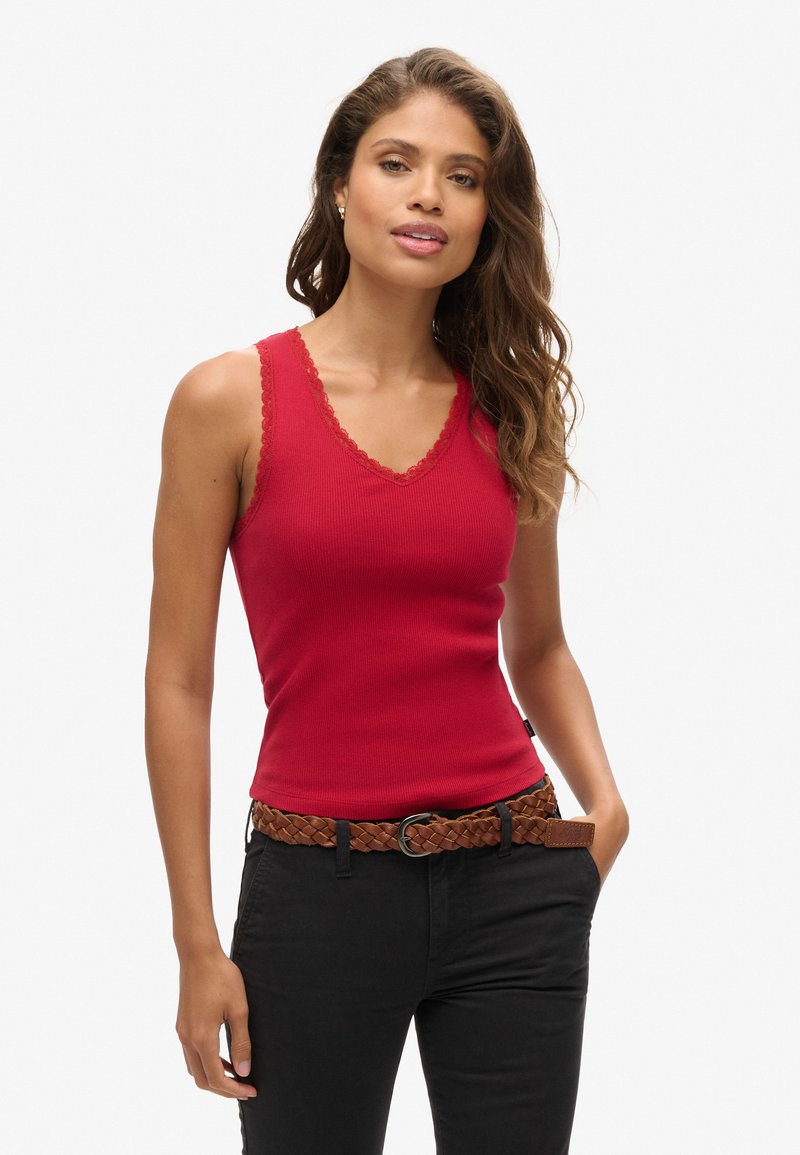 Superdry & Co TRIM - Top - barndoor red