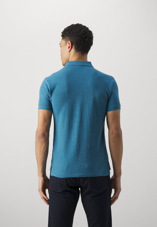 SLIM FIT MESH POLO SHIRT - Polo shirt - marine heather3