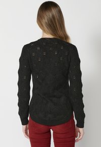 Koroshi Strickpullover - black