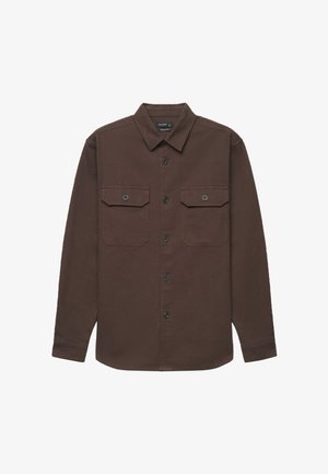Calliope, CAMICIA TINTA UNITA - Chemise - caffè