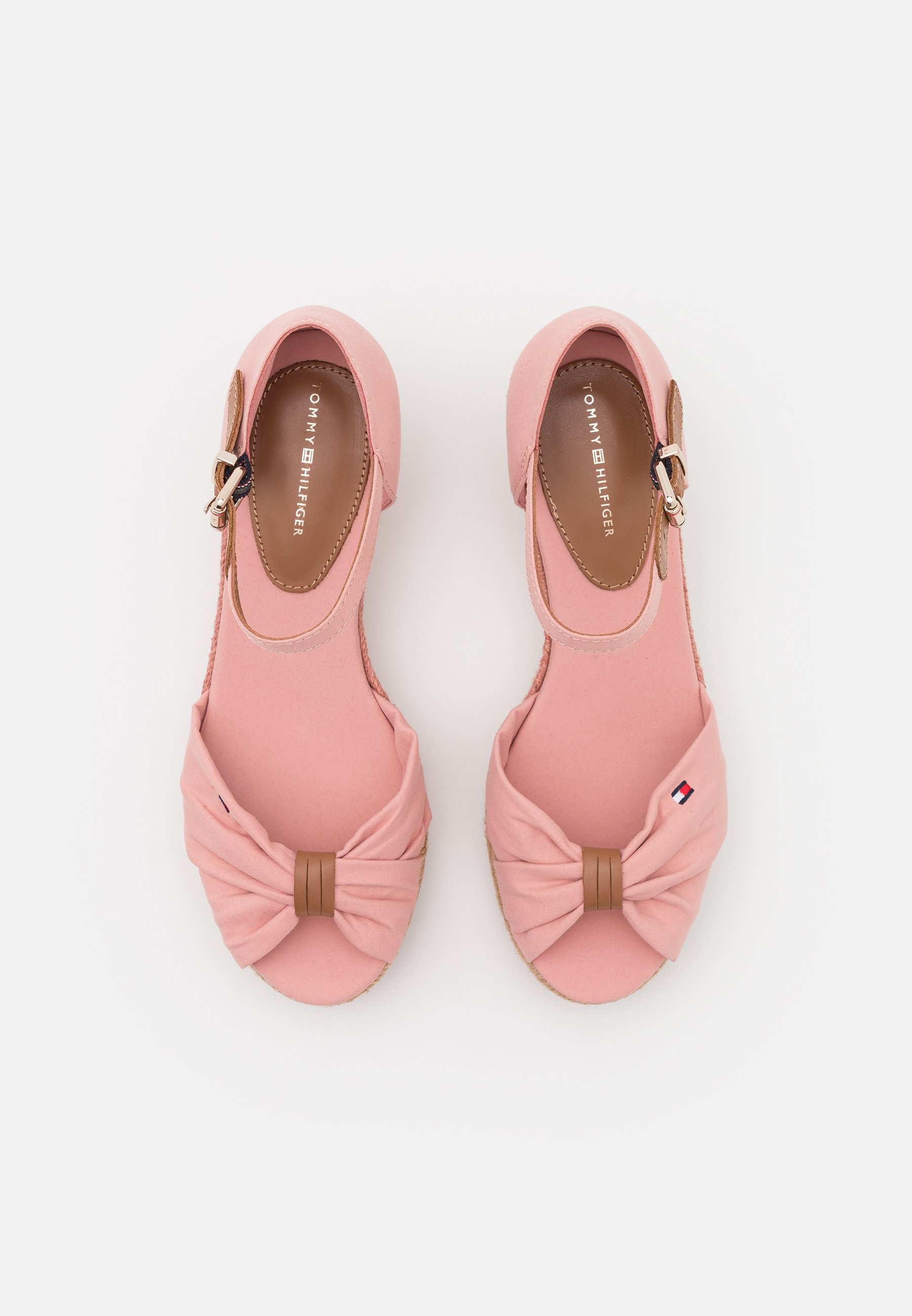 Tommy Hilfiger BASIC OPENED TOE MID WEDGE - Espadrilles - soothing pink/roze  - Zalando.nl