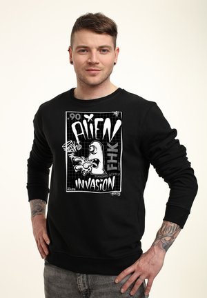 MATT KEELING ALIEN INVASION - Sweatshirt - black