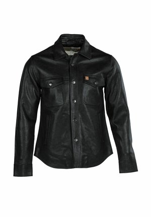 JASPER CRUST - Bőrdzseki - black