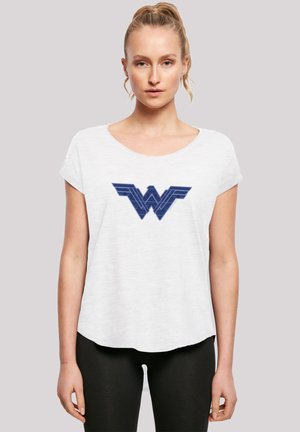 DC COMICS  PATTERN FILL LOGO - Print T-shirt - white