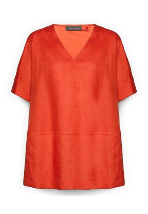 Elena Mirò, T-SHIRT SCOLLO A V - Bluse - arancione