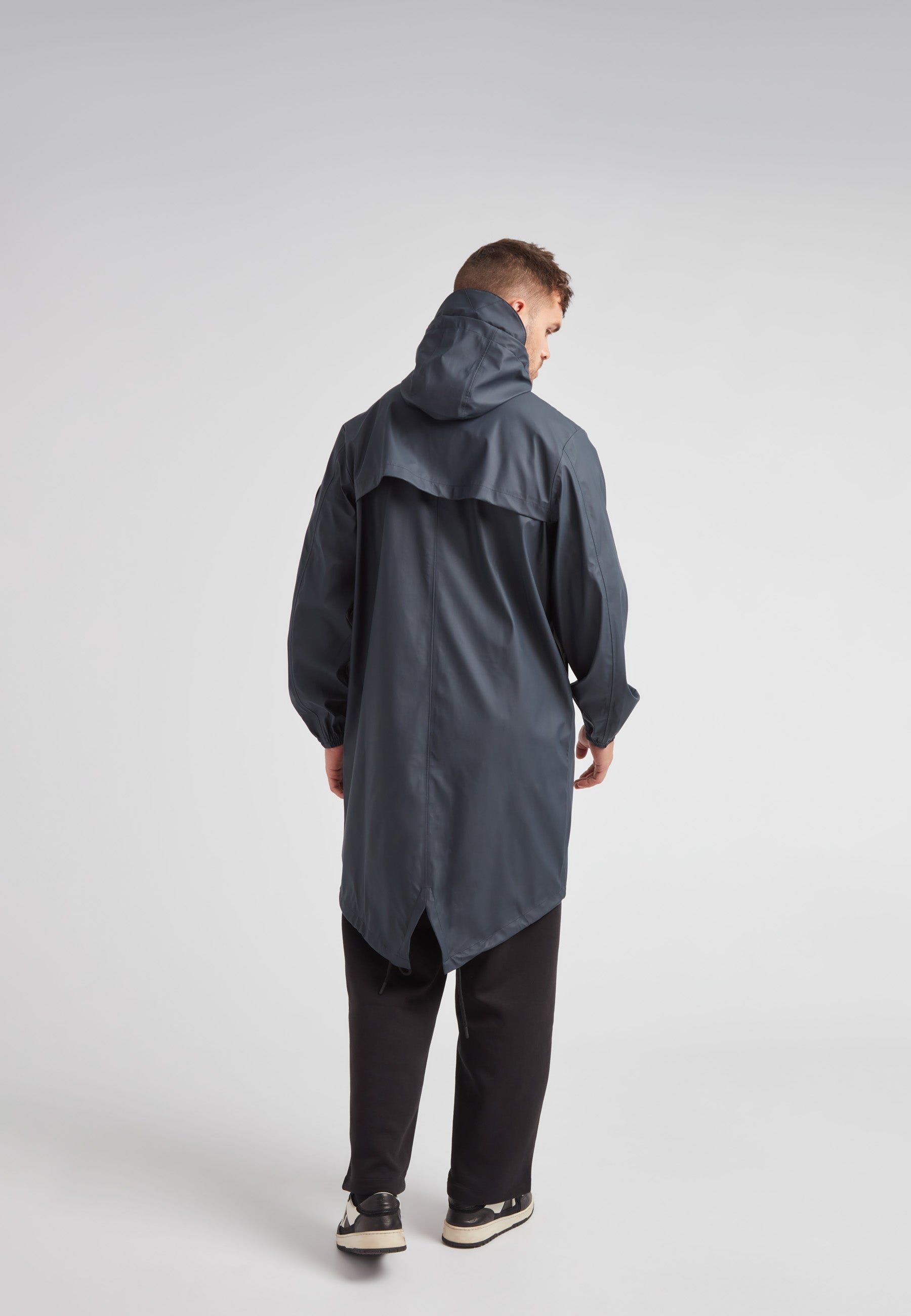 JACK1T ELEMENTS LONGLINE HOODED RAINCOAT - Parka - DARK BLUE/dark