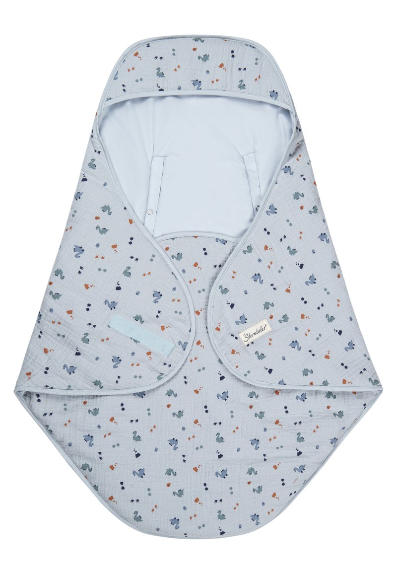 Sterntaler DINO REXI - Baby blanket - graues blau