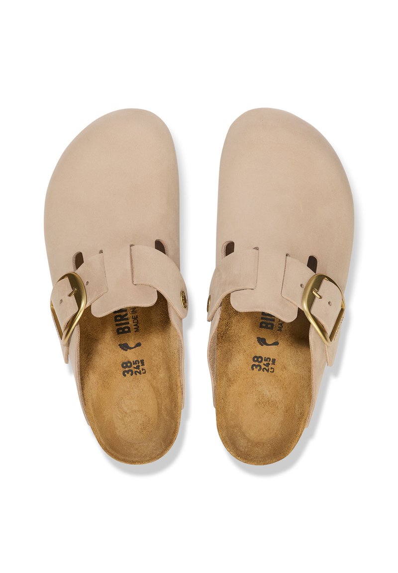 Birkenstock BOSTON BIG BUCKLE LENB PURE SAGE NARROW Mules