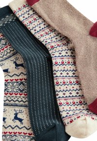 Next CHRISTMAS PATTERN 4 PACK.  REGULAR FIT - Strømper - fairisle sparkle