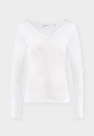 Marc O'Polo DENIM, VNECK - Μπλούζα με μακριά μανίκια - weiss