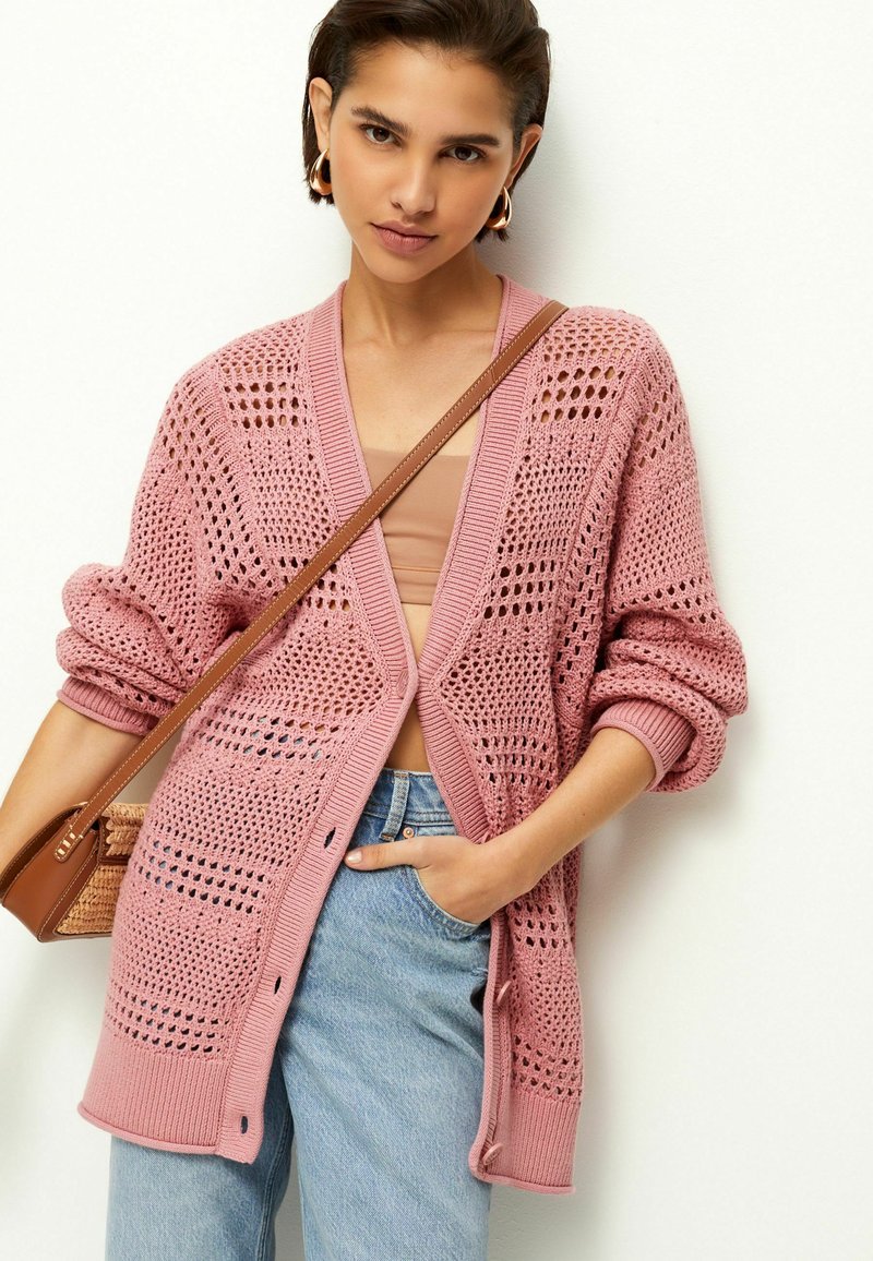 Next STITCH DETAIL - Neuletakki - blush pink