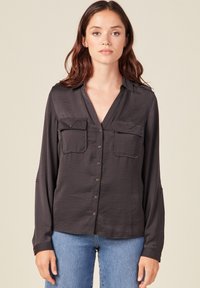 BONOBO Jeans - MIT LANGEN ÄRMELN - Overhemdblouse - gris foncé Miniatuurafbeelding 1