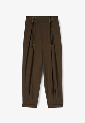 Motivi, PANTALONI CON LACCI IN VITA - Bukser - marrone