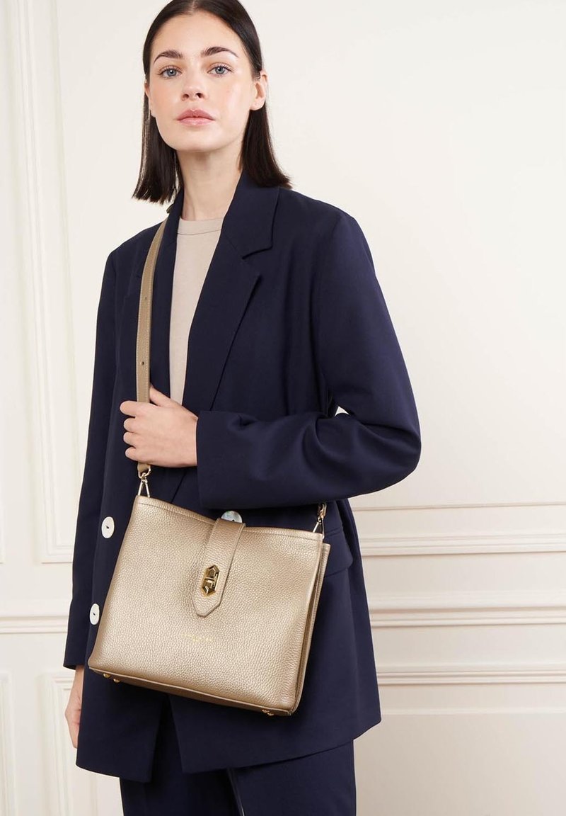 LANCASTER TOP DOUBLE - Borsa a tracolla - champagne in nude