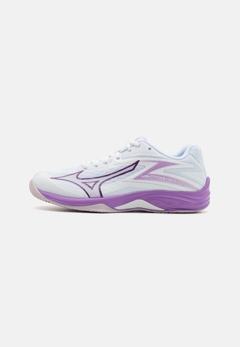 Mizuno LIGHTNING STAR Z7 UNISEX - Volleyball shoes - white/patrician purple/quince