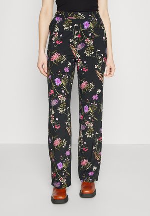 Vero Moda Tall VMEASY WIDE PANTS - Παντελόνι - black/mille