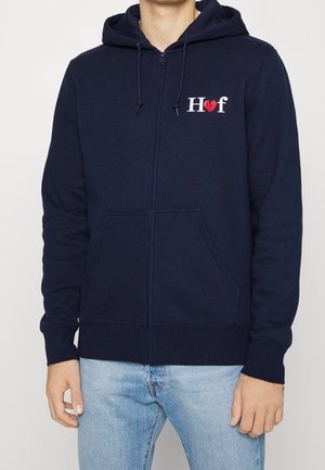 Felpa con zip - dark blue