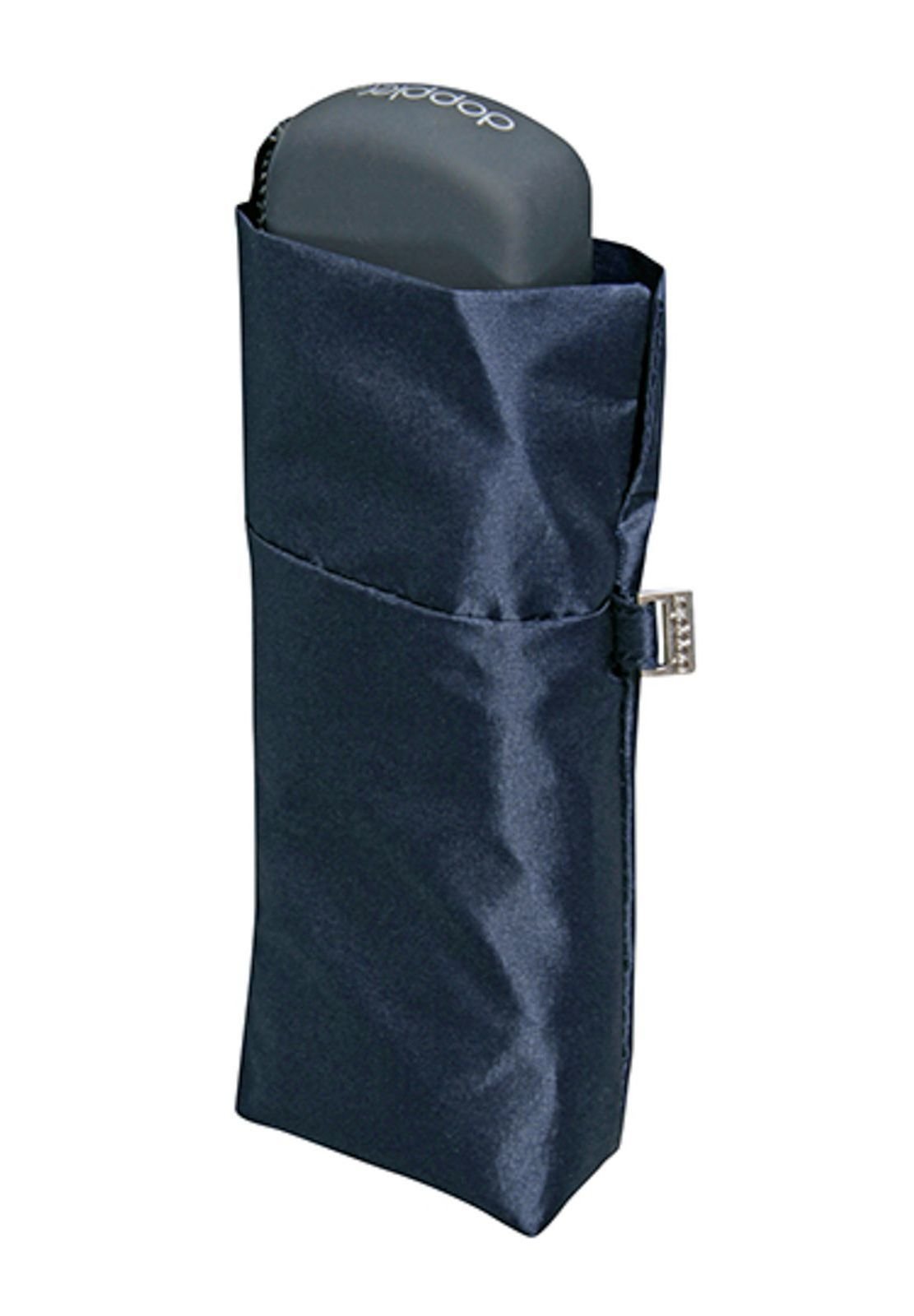 Doppler Taschenschirm Carbonsteel Slim – Ultraleicht, Nur 200g, 90cm Durchmesser, Blau Mit Kreismuster