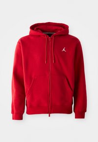 JORDAN BROOKLYN FLEECE - Majica s kapuljačom i patentnim zatvaračem - gym red