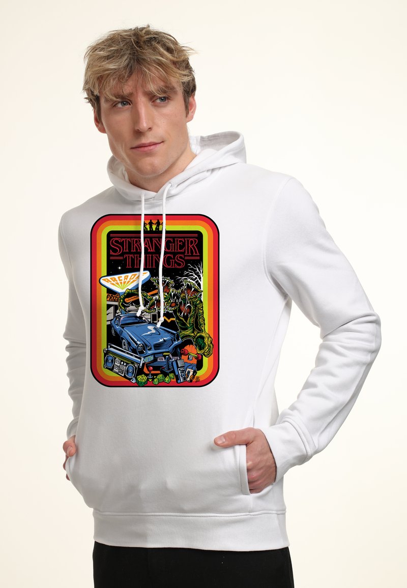 Henry Tiger STRANGER THINGS RETRO MASH - Hoodie - white - Zalando.de