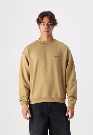 BRAX OVERSIZE CREW NECK - Sportinis megztinis - antique bronze