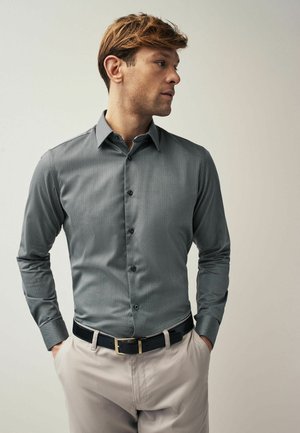 TEXTURED SINGLE  - Formāls krekls - charcoal grey