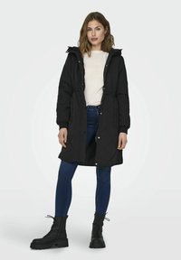 JDY JDYDIANA LONG HOOD  - Žieminis paltas - black