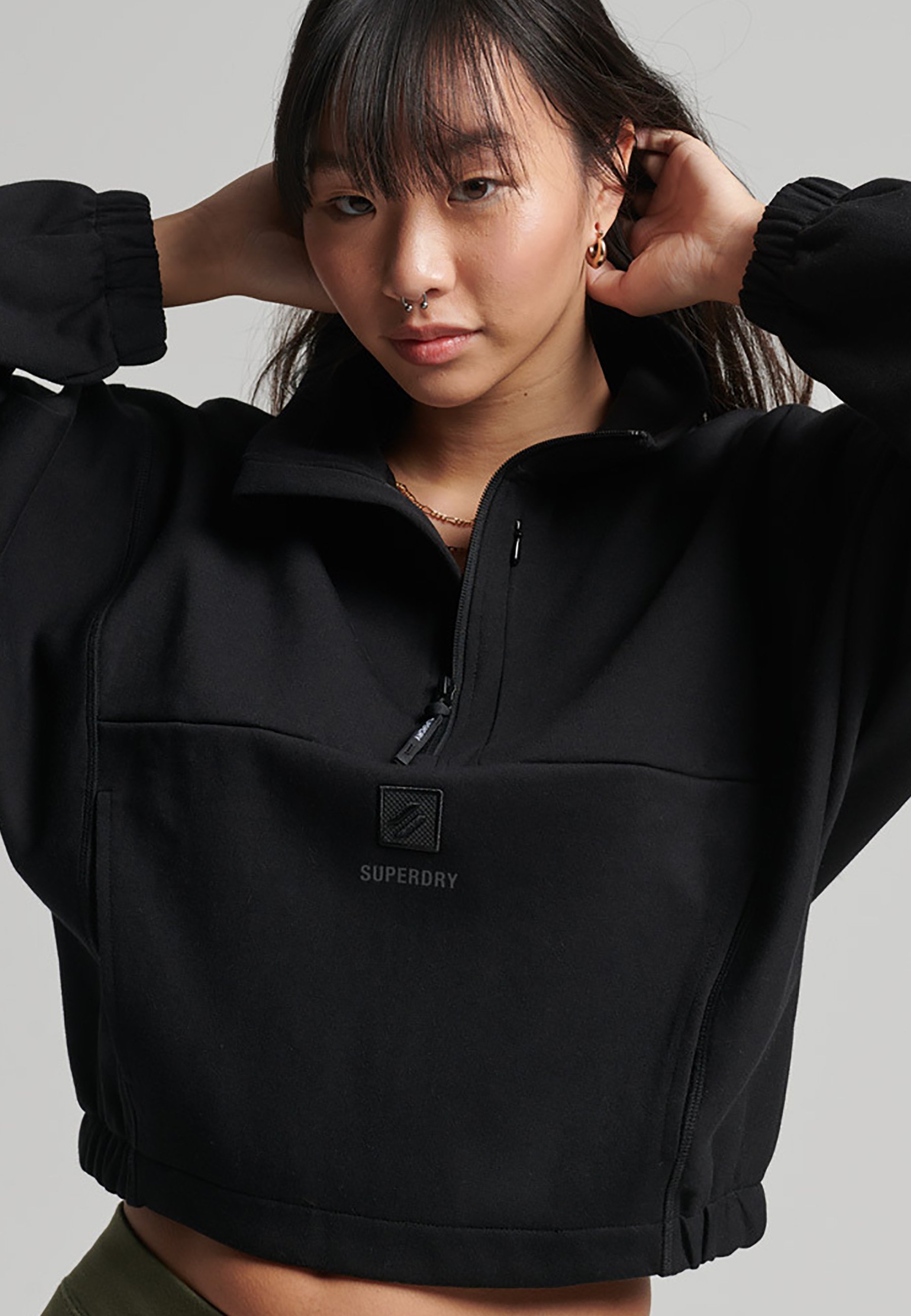 Superdry BATWING - Sweatshirt - black 