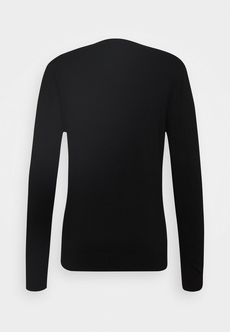 Herren Strickjacken | Antony Morato VNECK COLLAR WITH PLAQUETTE ON CHEST Strickpullover black/schwarz - UT47845 Herren Strickjacken | Antony Morato VNECK COLLAR WITH PLAQUETTE ON CHEST Strickpullover black/schwarz - UT47845