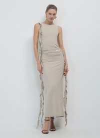 Calliope LUNGO FRILL - Robe de soirée - tortora