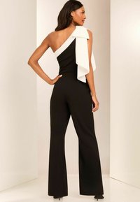 Lipsy ONE SHOULDER - Kombinezon - black and white
