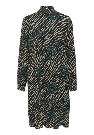 KAKARINA AMBER - Vapaa-ajan mekko - black   green animal print