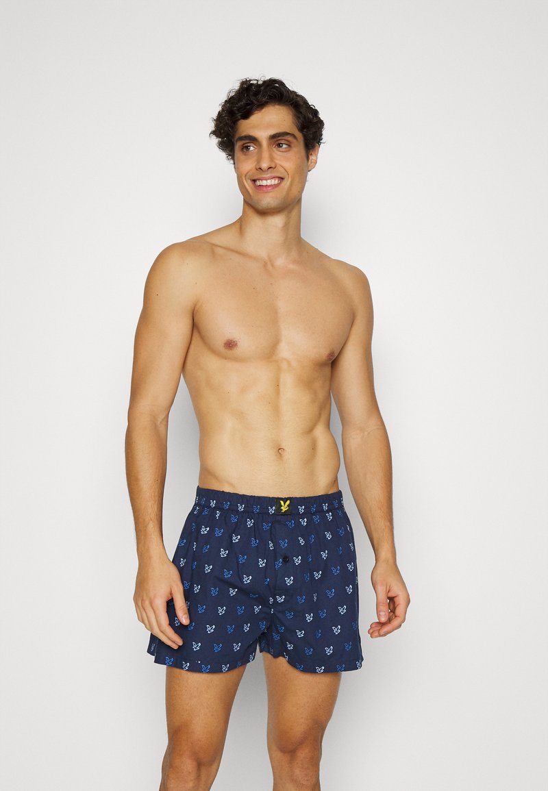 Lyle & Scott DARWIN 3 PACK - Cuecas boxer - chambray blue/vallarta blue