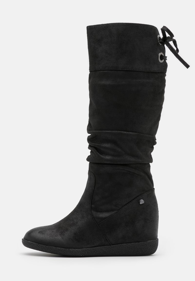 KONG - Botas cuña - karma black/negro -