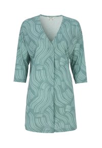 Unselected, dusty turquoise patterned