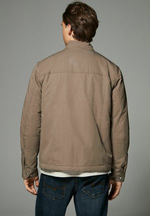 BORG LINED - REGULAR FIT - Übergangsjacke - dark stone