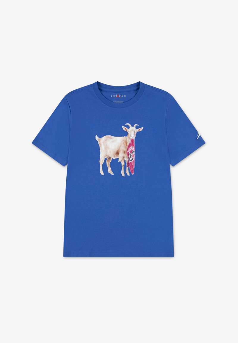 Jordan GOAT CREW - Apdrukāts T-krekls - sport blue