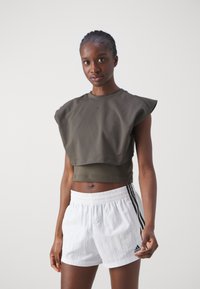 adidas Performance POWER BOXY 3-STRIPES TANK - T-skjorte til trening - shadow olive