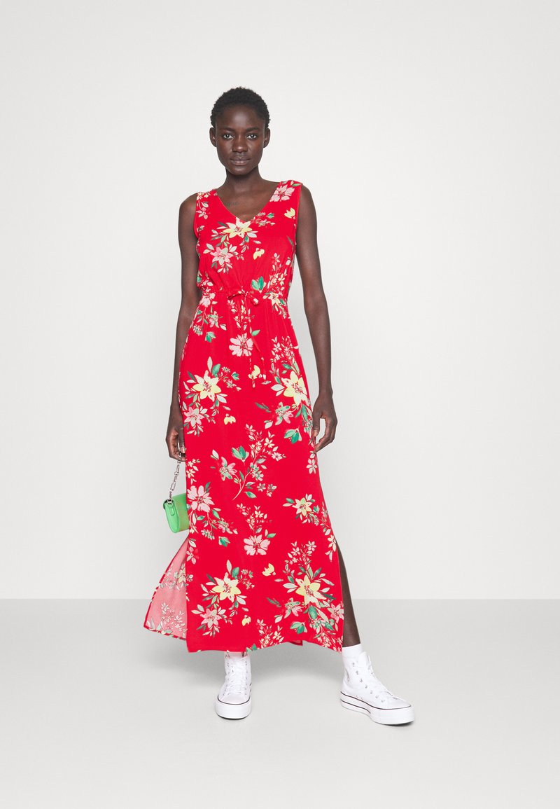 vero moda red maxi dress