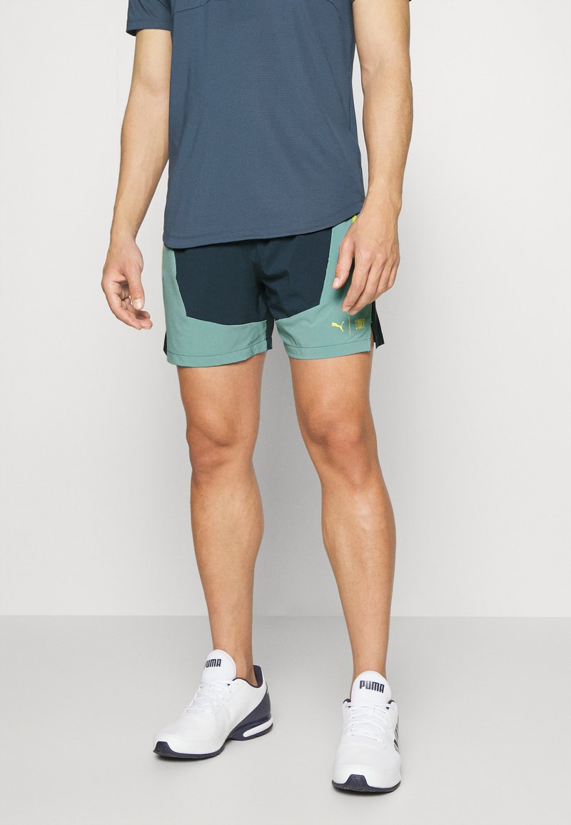 Puma FIRST MILE Sports shorts dark night/adriatic/dark grey Zalando.co.uk