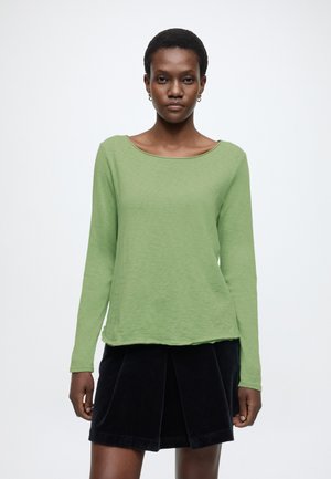 T-SHIRT, LSL, RAW CUT DETAILS - Bluză cu mânecă lungă - herbal garden